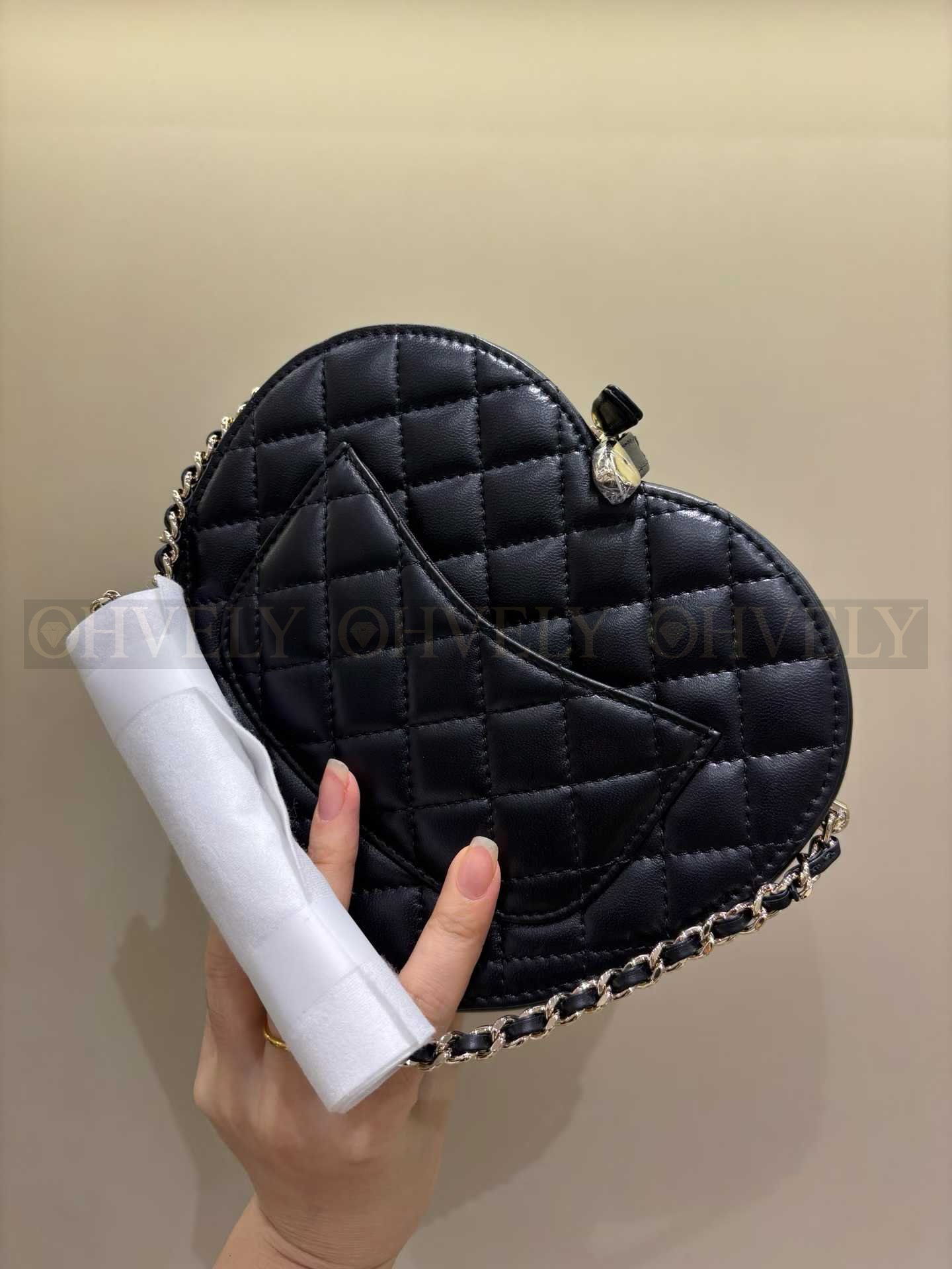 Chanel 하트백 블랙 램스킨 골드메탈 상품 썸네일