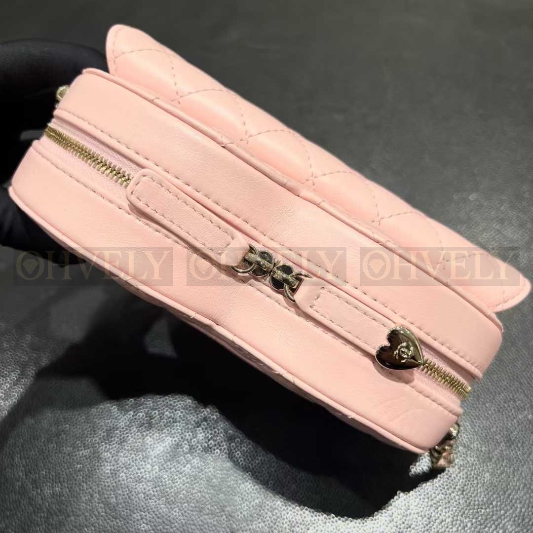 Chanel 하트백 라이트핑크 램스킨 골드메탈 상품 썸네일