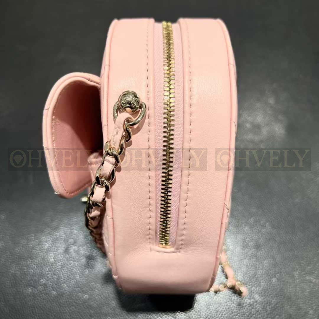 Chanel 하트백 라이트핑크 램스킨 골드메탈 상품 썸네일