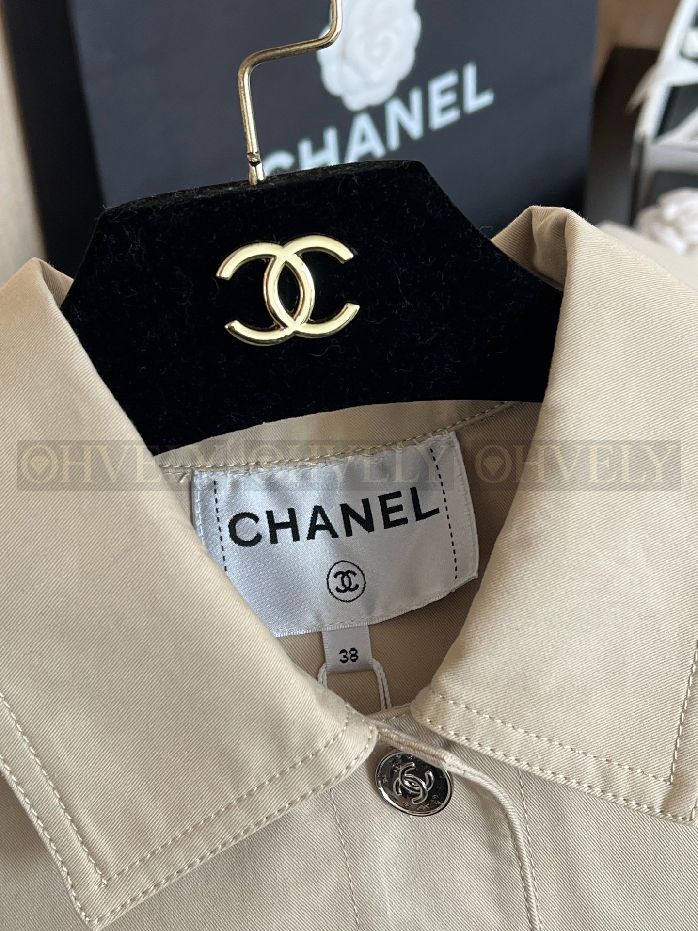 【 ZP버전 】 CHANEL 샤넬 트윌 코튼 플랩 포켓 여성 자켓 상품 썸네일