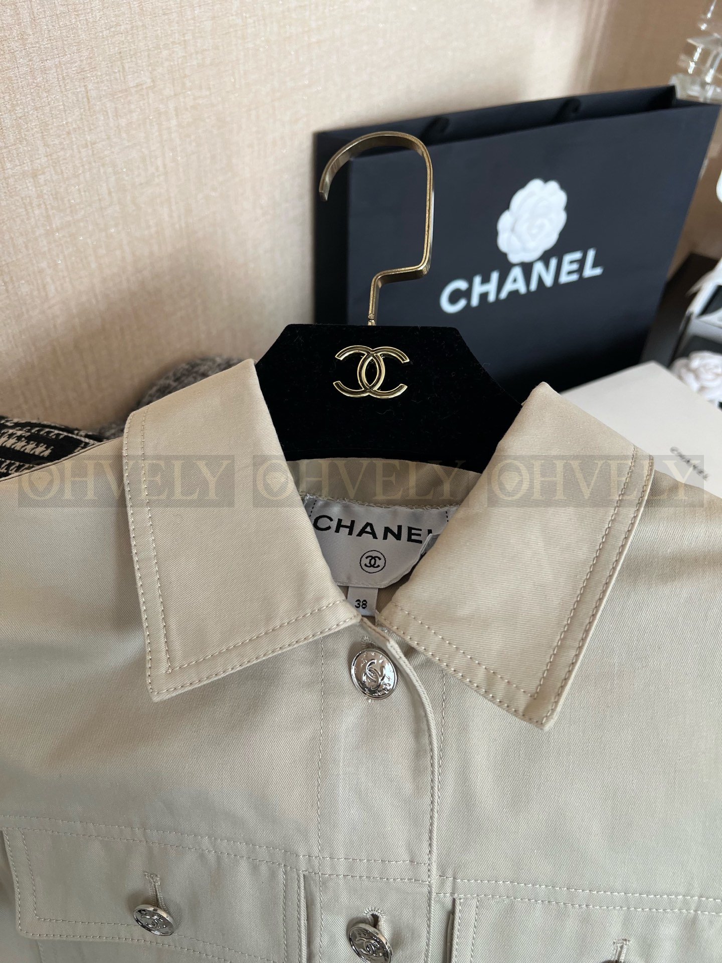 【 ZP버전 】 CHANEL 샤넬 트윌 코튼 플랩 포켓 여성 자켓 상품 썸네일