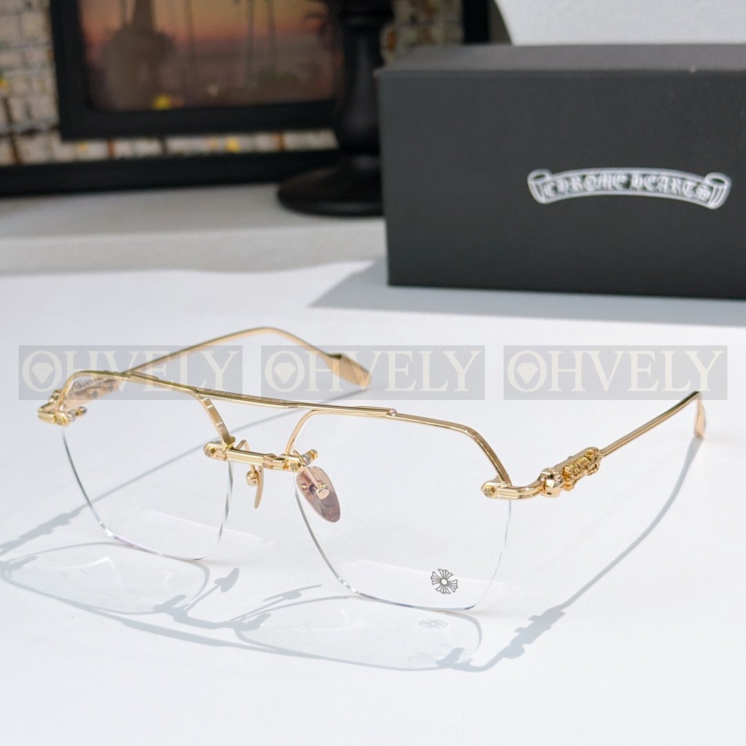 CHROME HEARTS 크롬하츠 플루이드 투브릿지 무테 안경 상품 썸네일