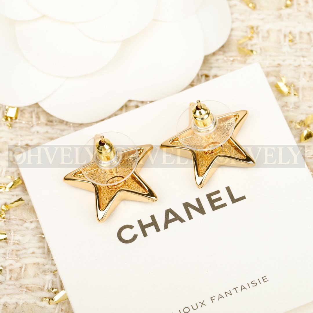 샤넬 CHANEL 골드 스타 스터드 이어링