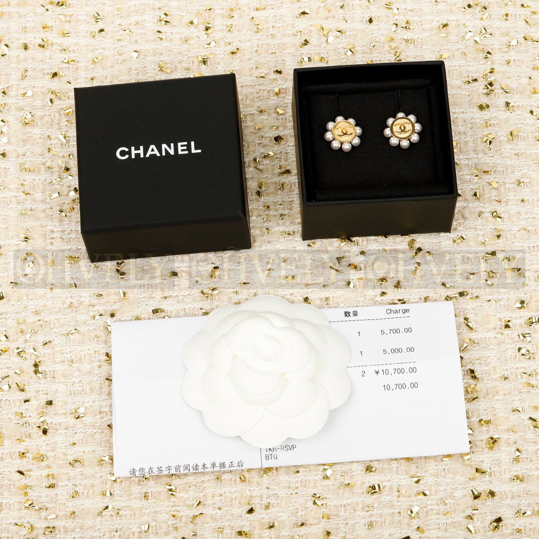 샤넬 CHANEL 코스튬 펄 이어링