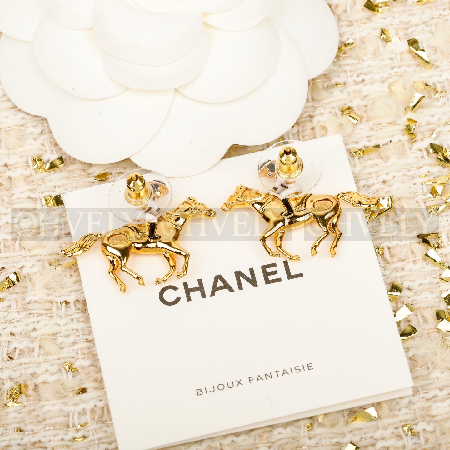샤넬 CHANEL 샤넬 호스 & 조키 스터드 이어링 상품 썸네일