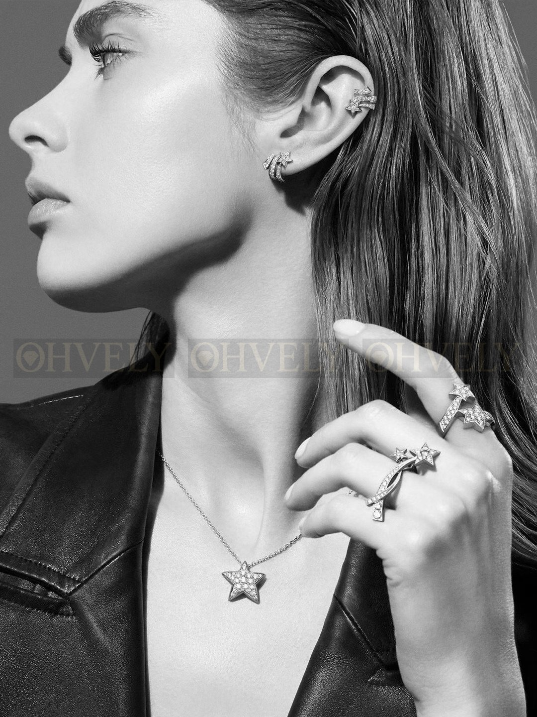 샤넬 CHANEL 에투알 필랑트 CC 이어링 (은판) 상품 썸네일