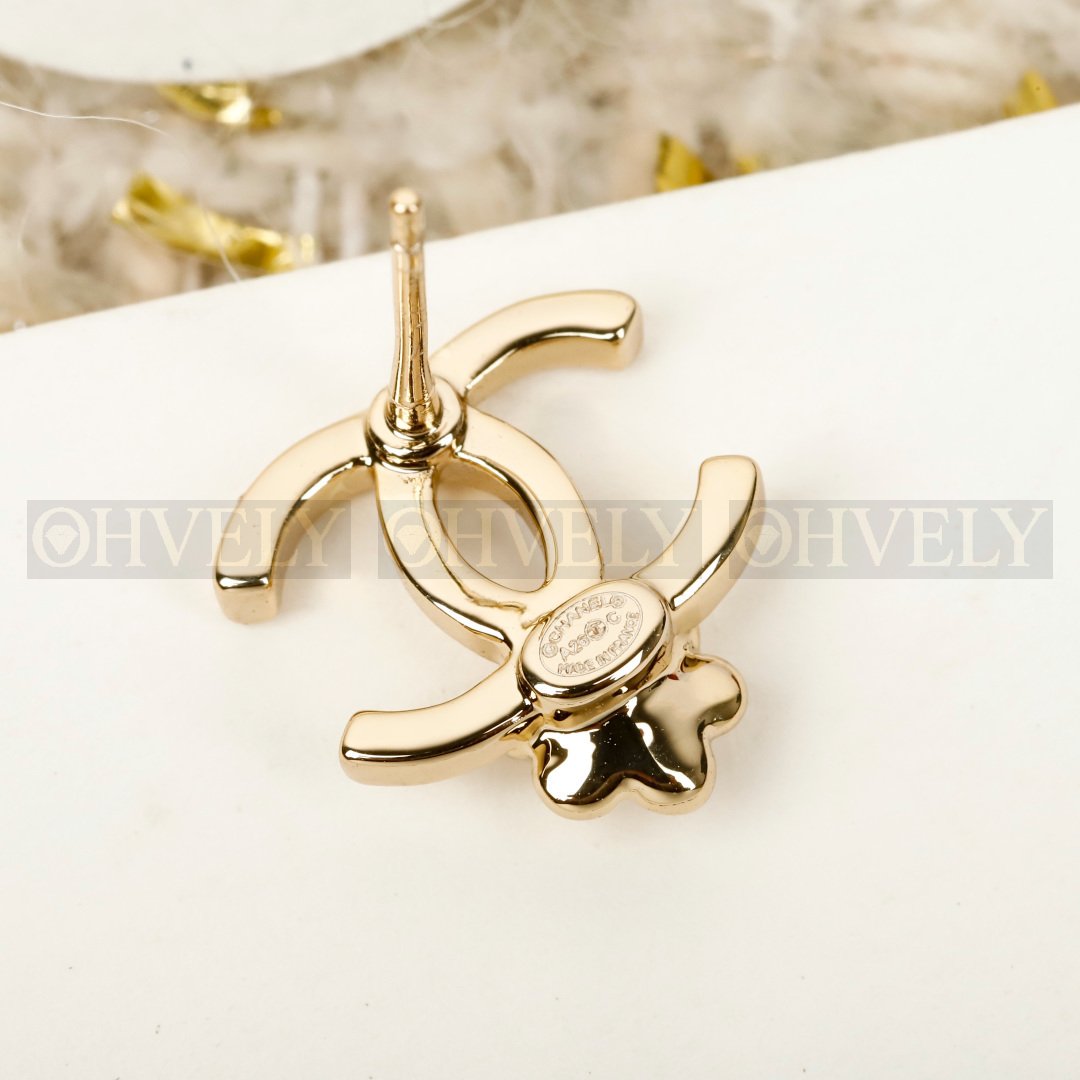 샤넬 CHANEL CC 로고 까멜리아 이어링 상품 썸네일