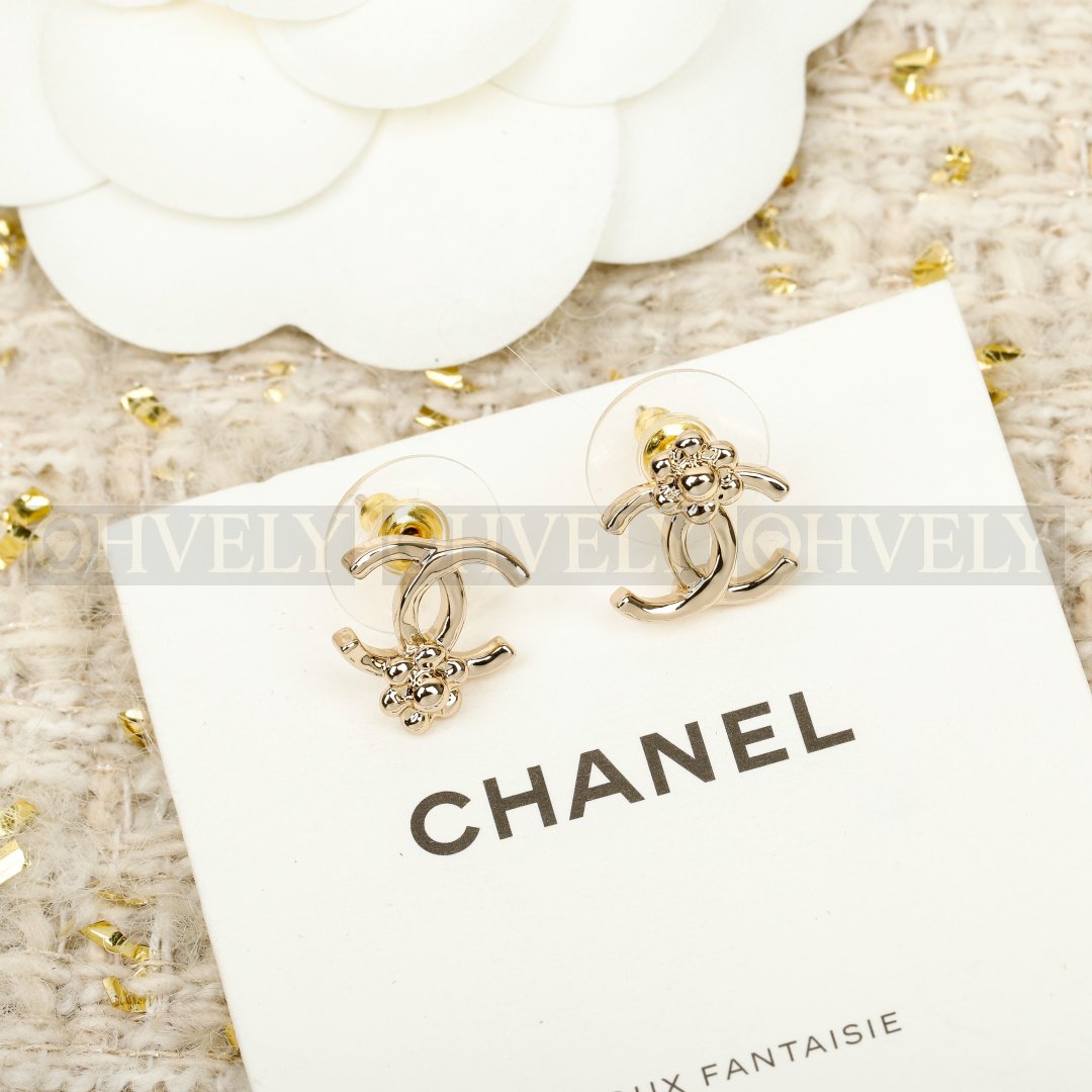샤넬 CHANEL CC 로고 까멜리아 이어링 상품 썸네일