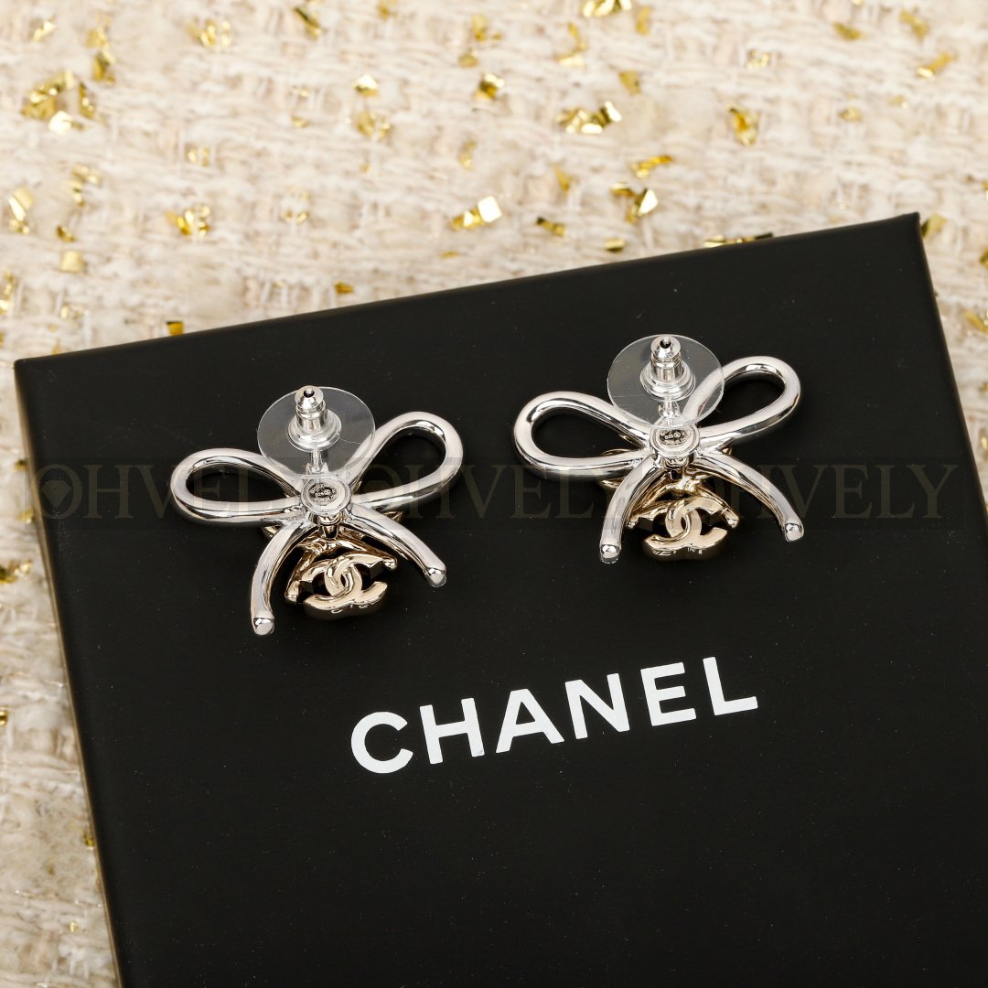 샤넬 CHANEL 리본 스트라스 이어링 상품 썸네일