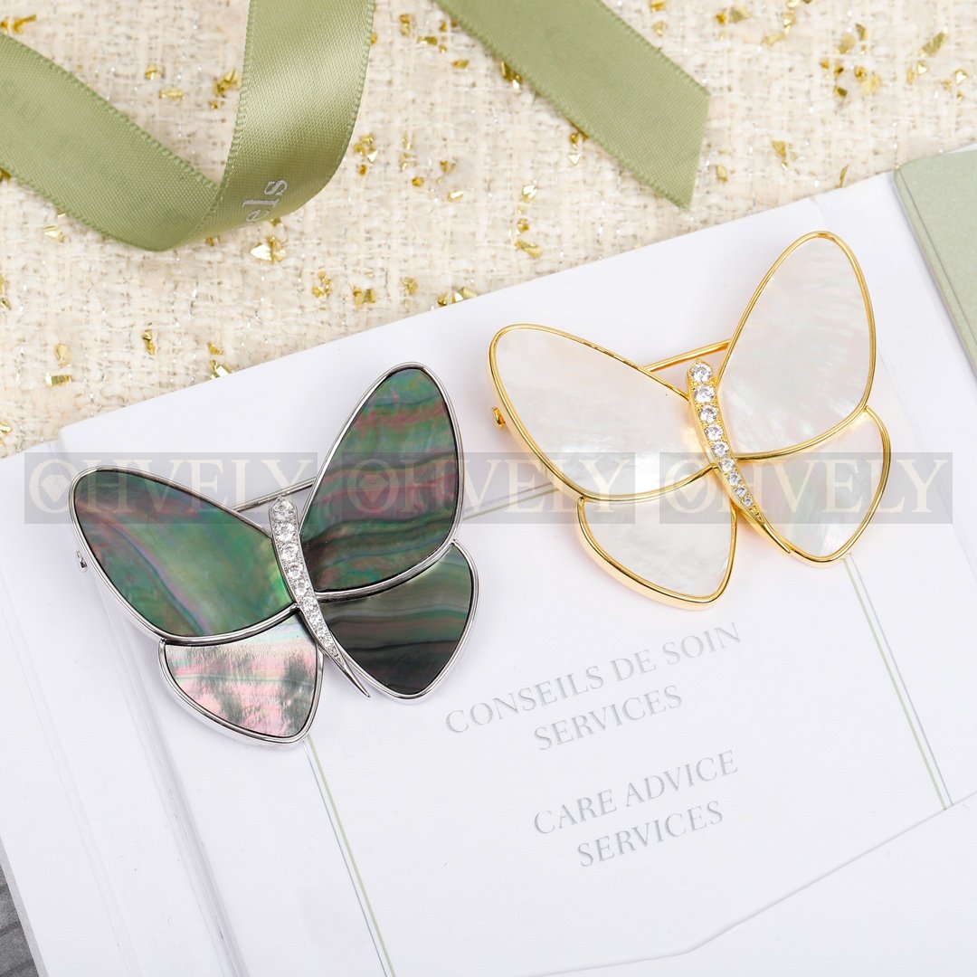 반클리프 아펠 Van Cleef & Arpels 버터플라이 클립 (펄) 상품 썸네일