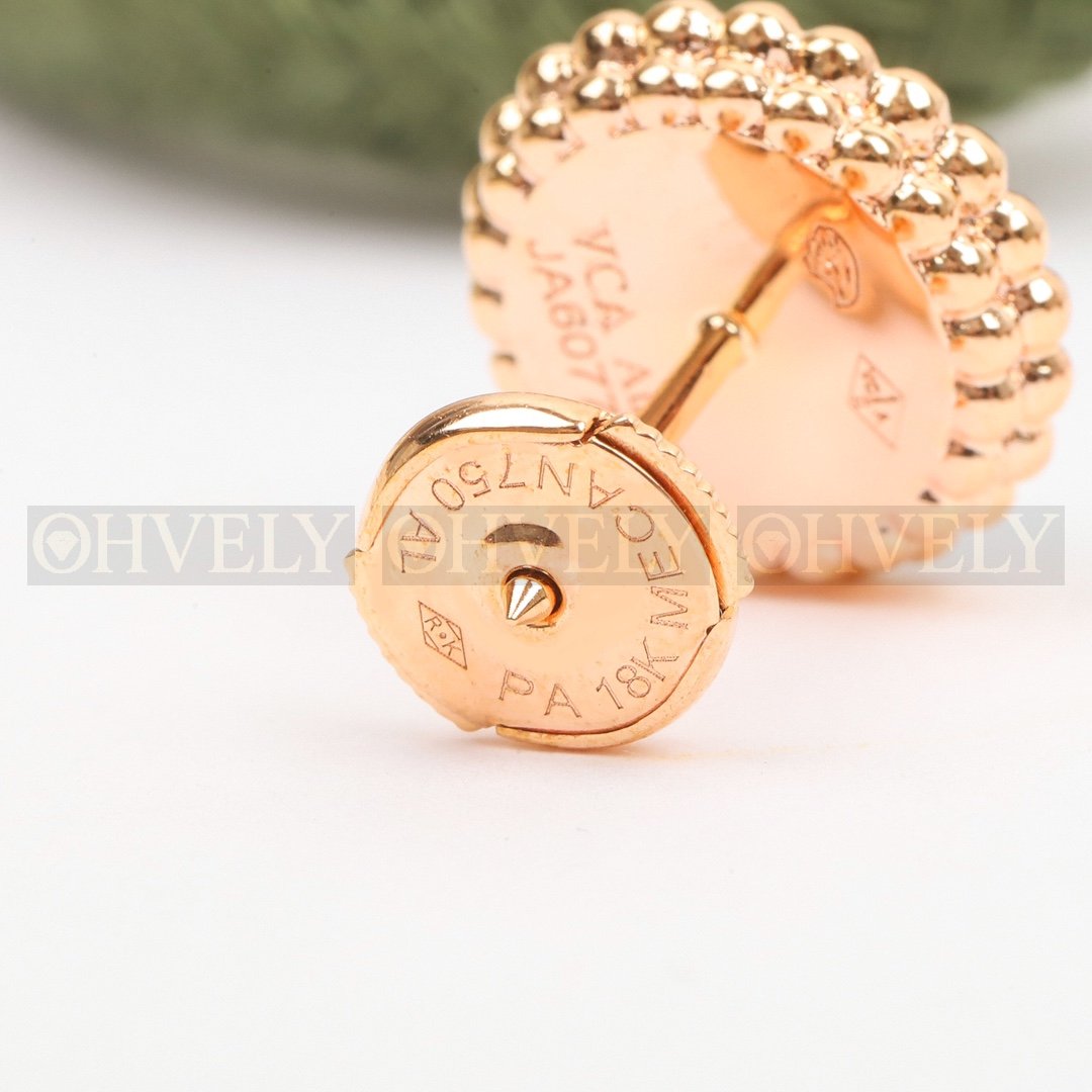 반클리프 아펠 Van Cleef & Arpels 뻬를리 꿀뢰르 이어링 말라카이트 (그린) 상품 썸네일