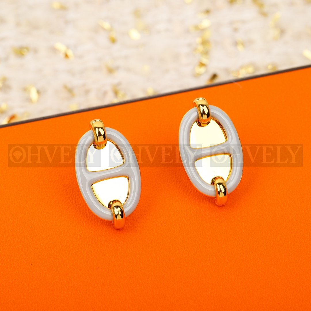 에르메스 Hermès 미니 마이옹 샹달 Mini Maillon Chaine d'Ancre 이어링 상품 썸네일