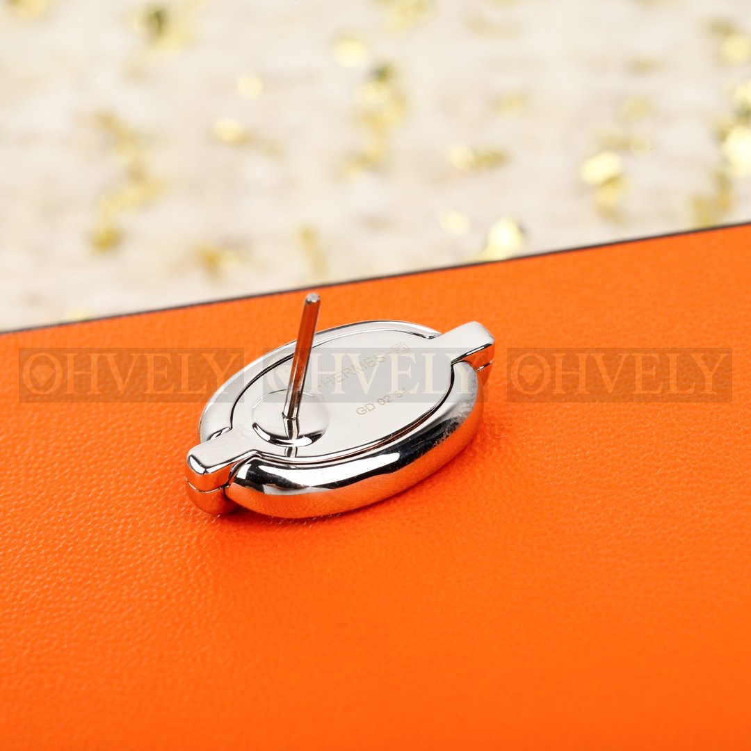 에르메스 Hermès 미니 마이옹 샹달 Mini Maillon Chaine d'Ancre 이어링 은판 상품 썸네일