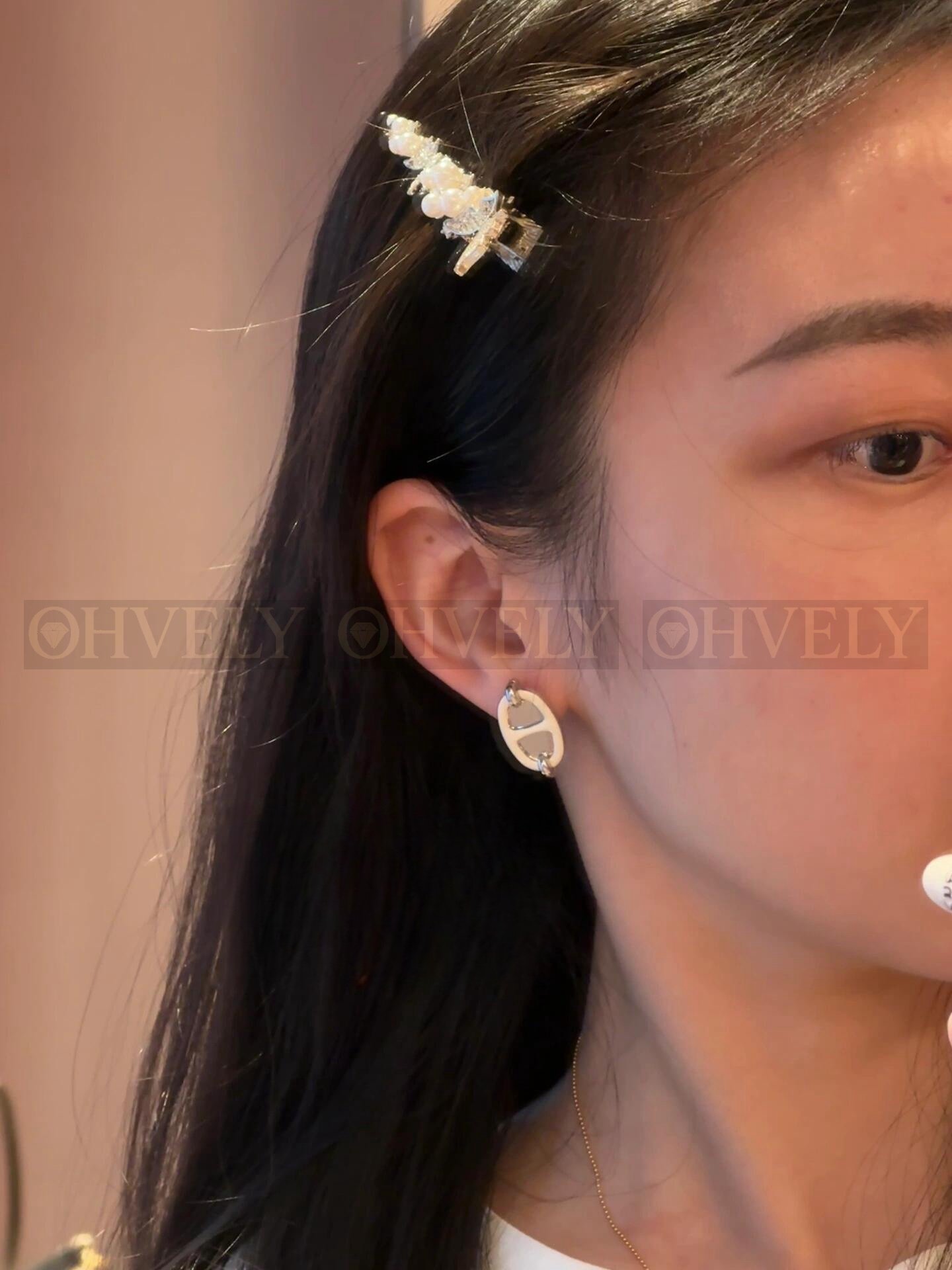 에르메스 Hermès 미니 마이옹 샹달 Mini Maillon Chaine d'Ancre 이어링 상품 썸네일