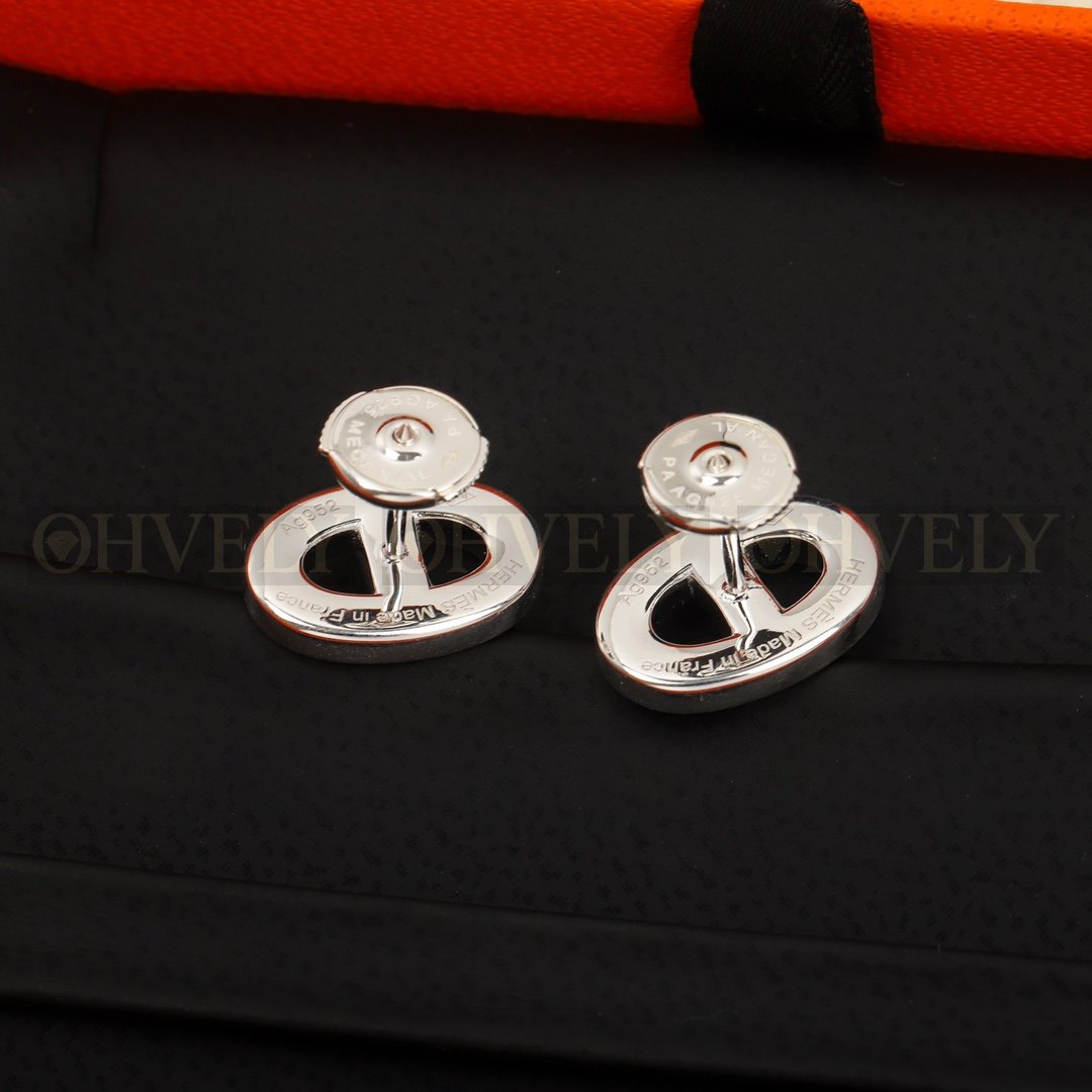 에르메스 Hermès 샹달 Chaine d'Ancre 에니그마 이어링 실버 상품 썸네일