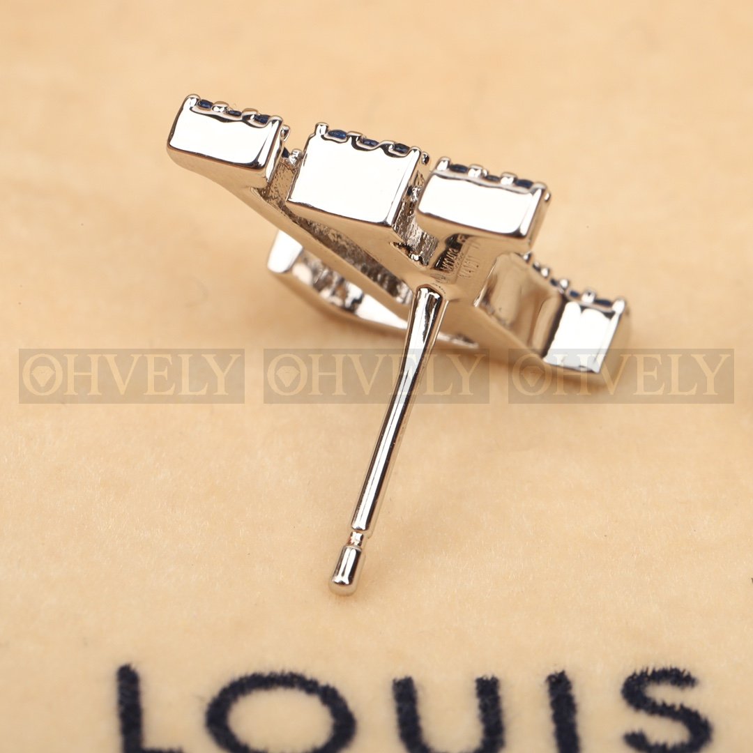 루이비통 Louis Vuitton 북클 드레이유 LV 아이코닉 에나멜 이어링 (블루) 상품 썸네일