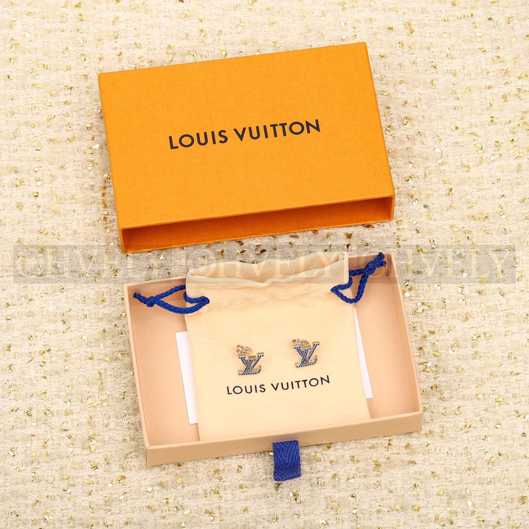 루이비통 Louis Vuitton 북클 드레이유 LV 아이코닉 에나멜 이어링 (블루) 상품 썸네일