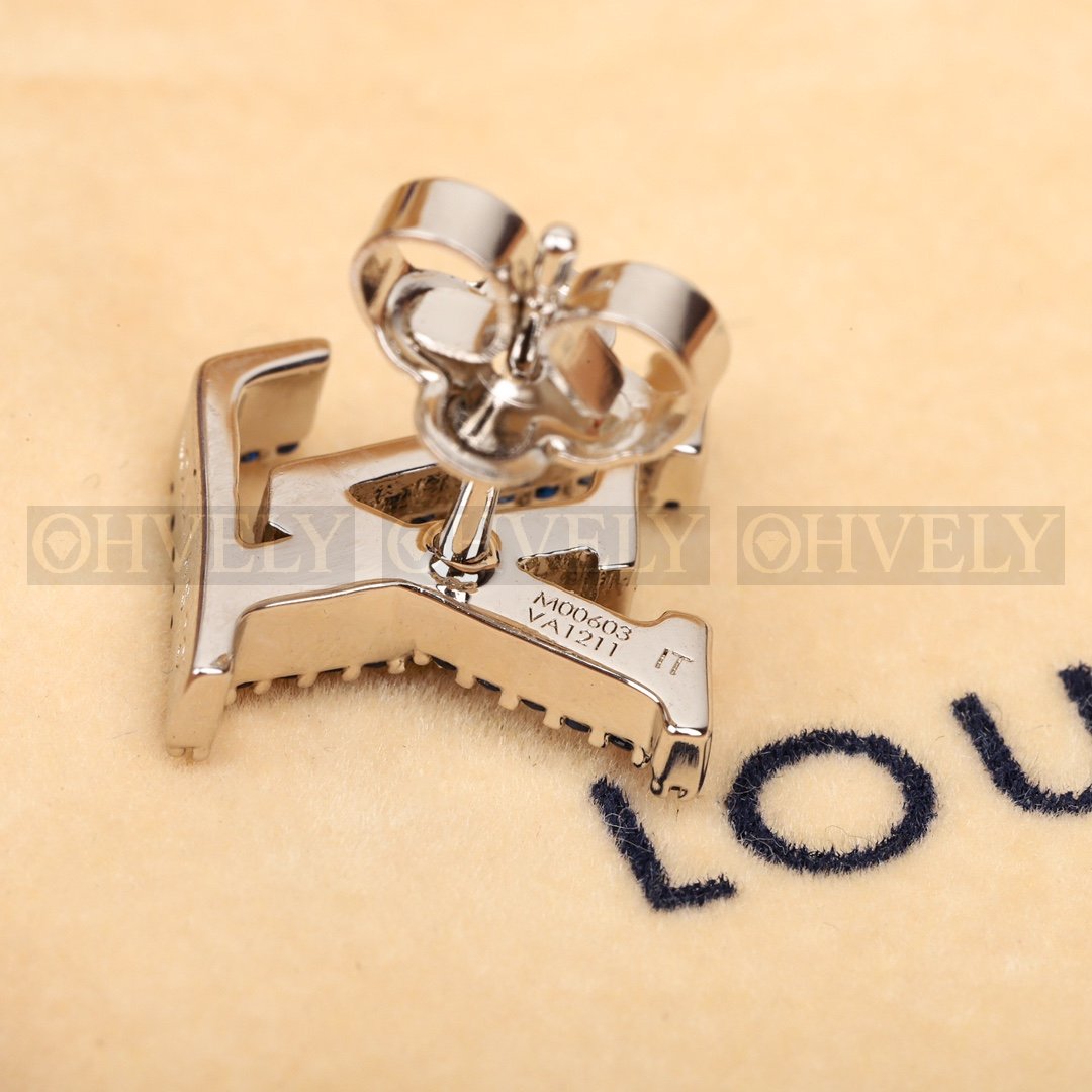 루이비통 Louis Vuitton 북클 드레이유 LV 아이코닉 에나멜 이어링 (블루) 상품 썸네일