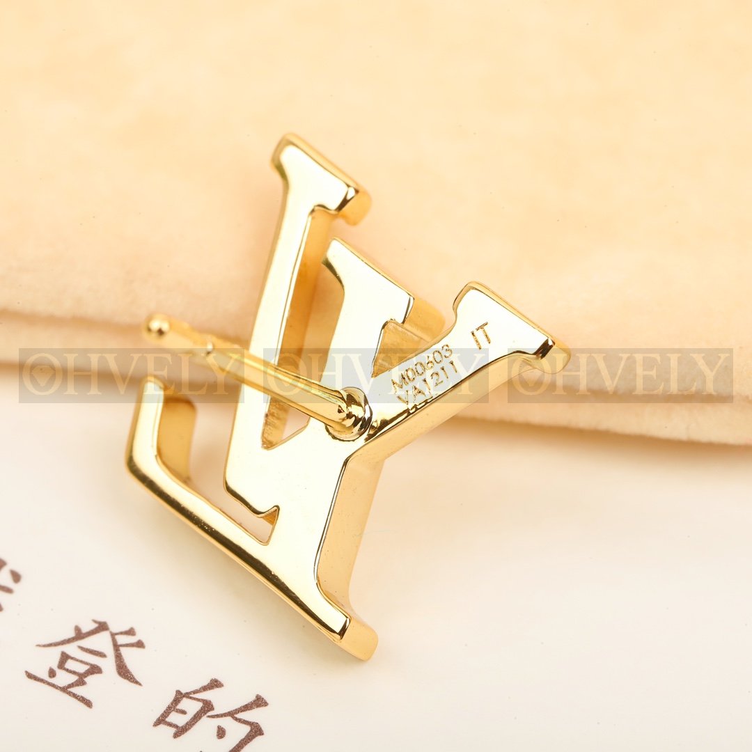 루이비통 Louis Vuitton 북클 드레이유 LV 아이코닉 에나멜 이어링 (골드) 상품 썸네일