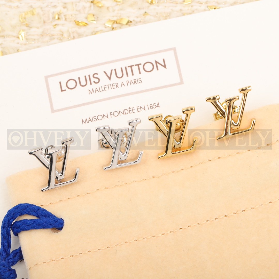 루이비통 Louis Vuitton 북클 드레이유 LV 아이코닉 에나멜 이어링 (실버) 상품 썸네일