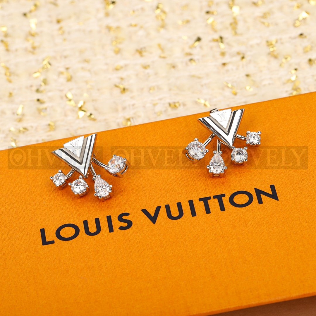 루이비통 Louis Vuitton 북클 드레이유 V 스트라스 이어링 상품 썸네일