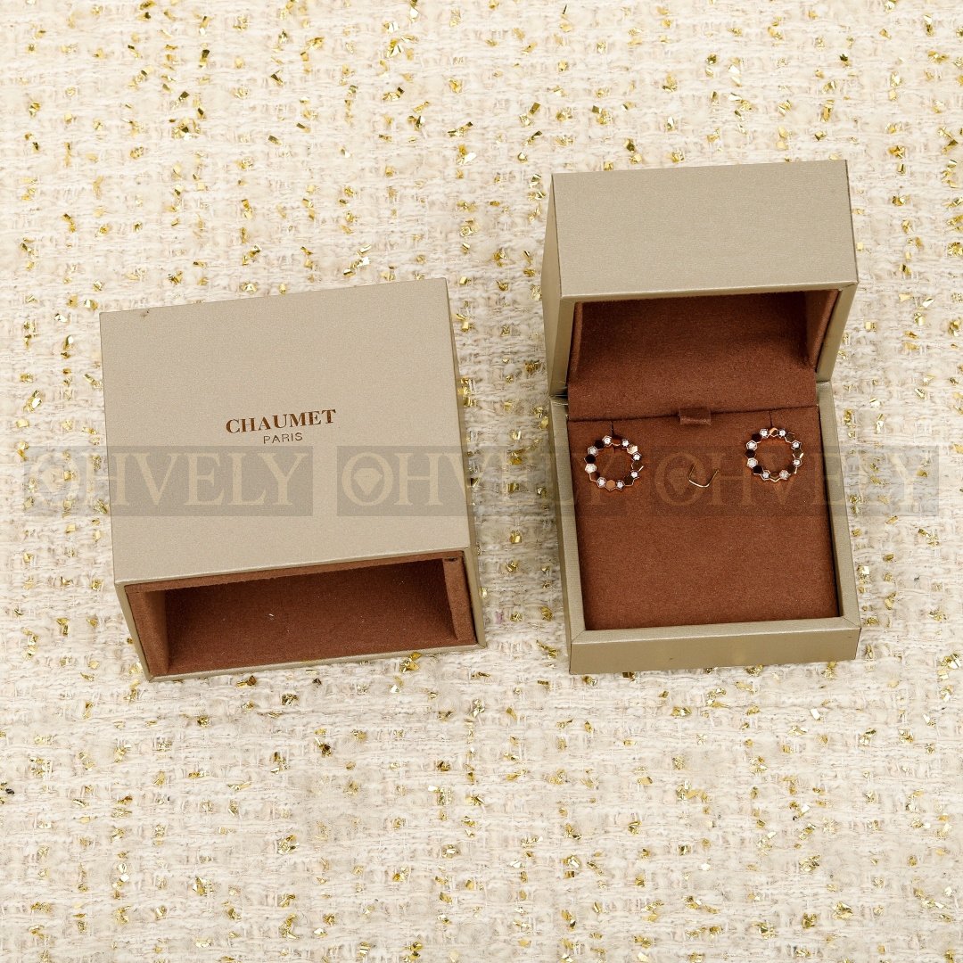 쇼메 Chaumet 비 드 쇼메 이어링 핑크 골드 다이아몬드 상품 썸네일