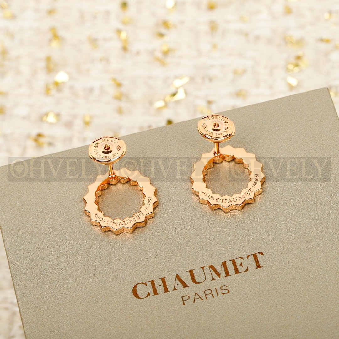 쇼메 Chaumet 비 드 쇼메 이어링 핑크 골드 다이아몬드 상품 썸네일