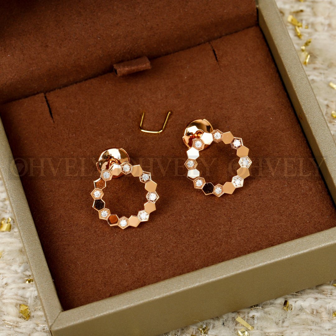 쇼메 Chaumet 비 드 쇼메 이어링 핑크 골드 다이아몬드 상품 썸네일