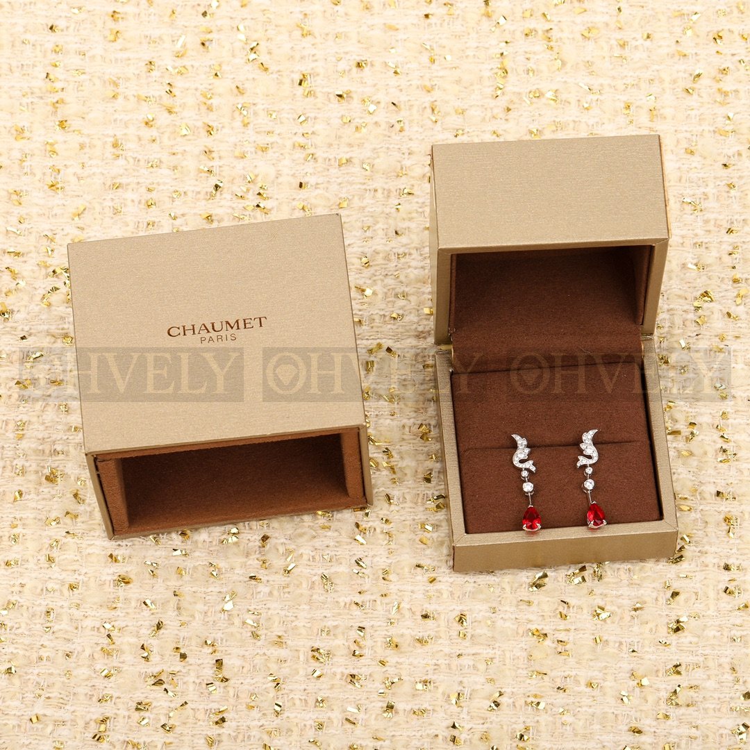 쇼메 Chaumet 조세핀 수아 드 페트 이어링 루비 다이아몬드 상품 썸네일