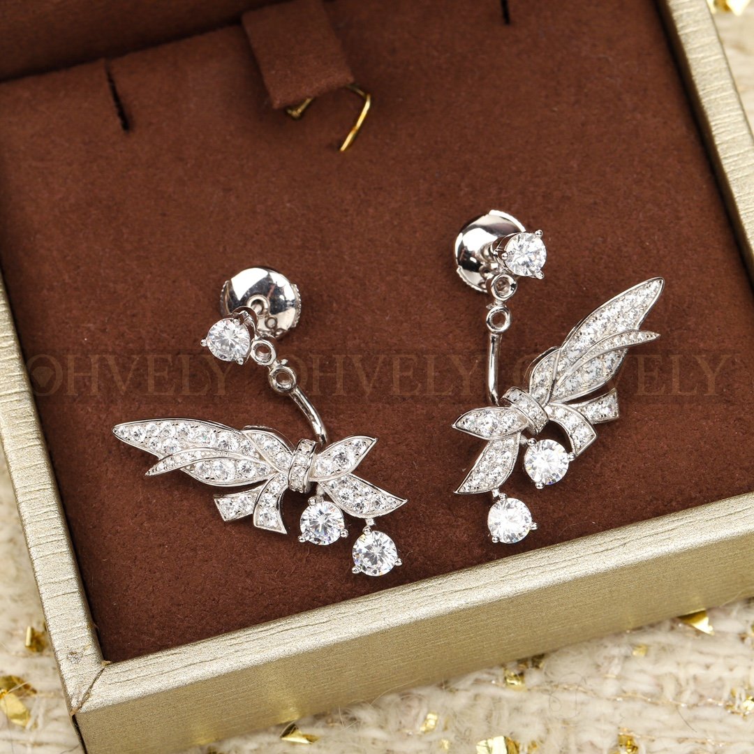 쇼메 Chaumet 로리에 이어링 화이트 골드 다이아몬드 상품 썸네일