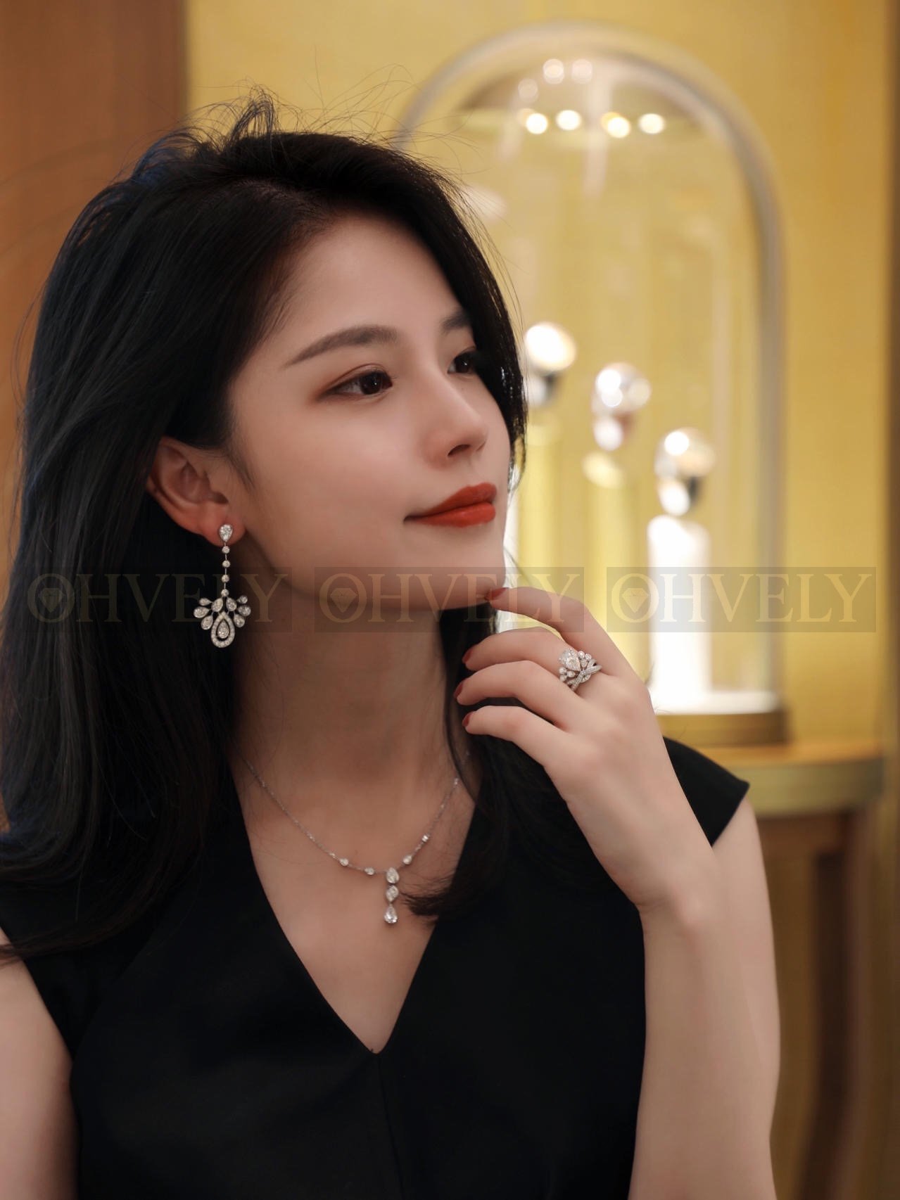 쇼메 Chaumet 조세핀 아그레뜨 임페리얼 이어링 화이트 골드 다이아몬드 상품 썸네일