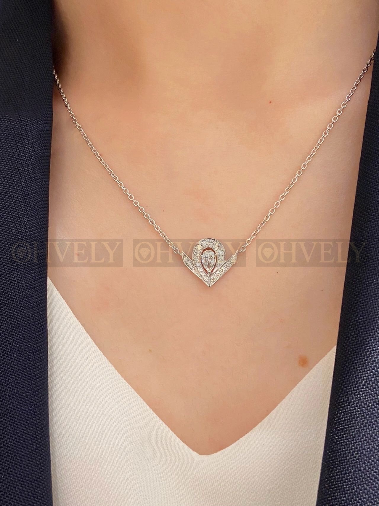 쇼메 Chaumet 조세핀 아그레뜨 펜던트 화이트 골드 다이아몬드 상품 썸네일