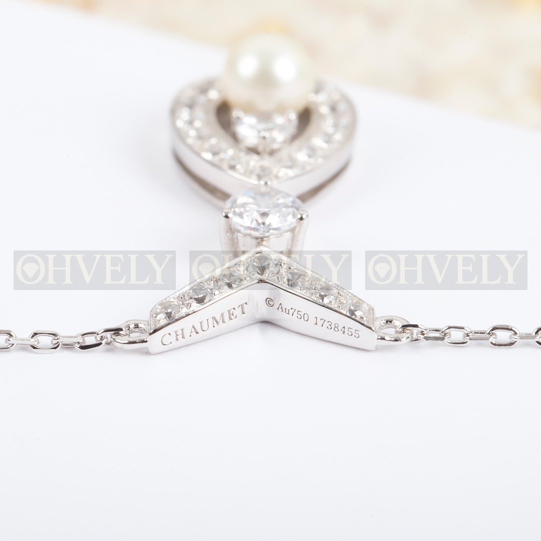 쇼메 Chaumet 조세핀 아그레뜨 펜던트 화이트 골드 진주 상품 썸네일