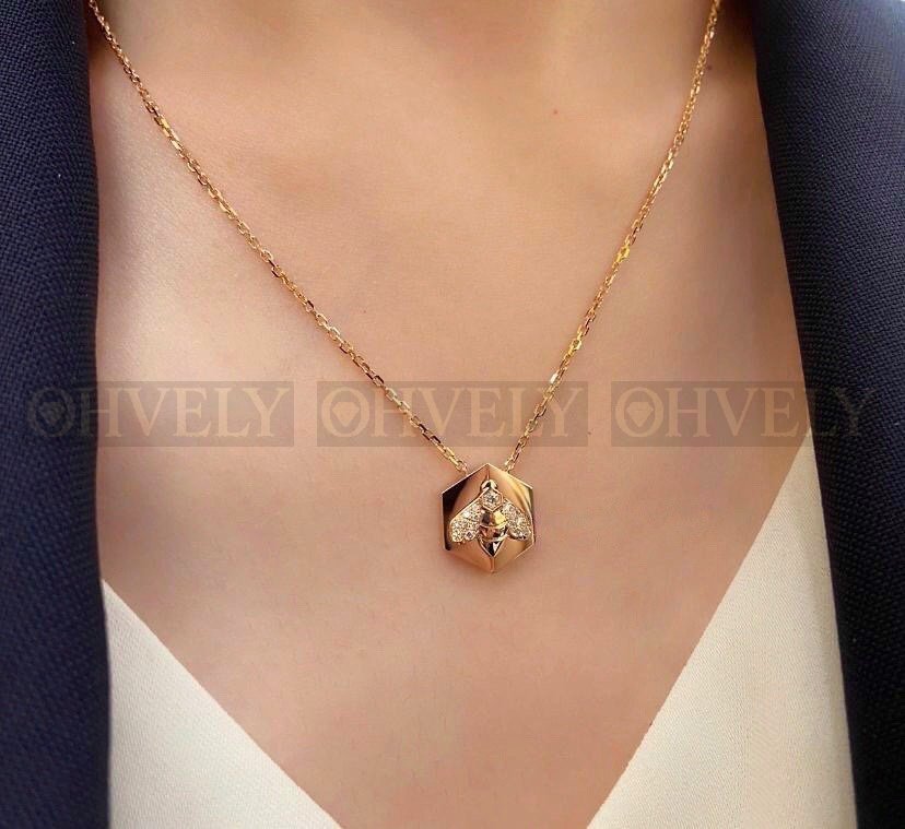 쇼메 Chaumet 비 드 쇼메 스몰 모델 펜던트 로즈 골드 다이아몬드 상품 썸네일