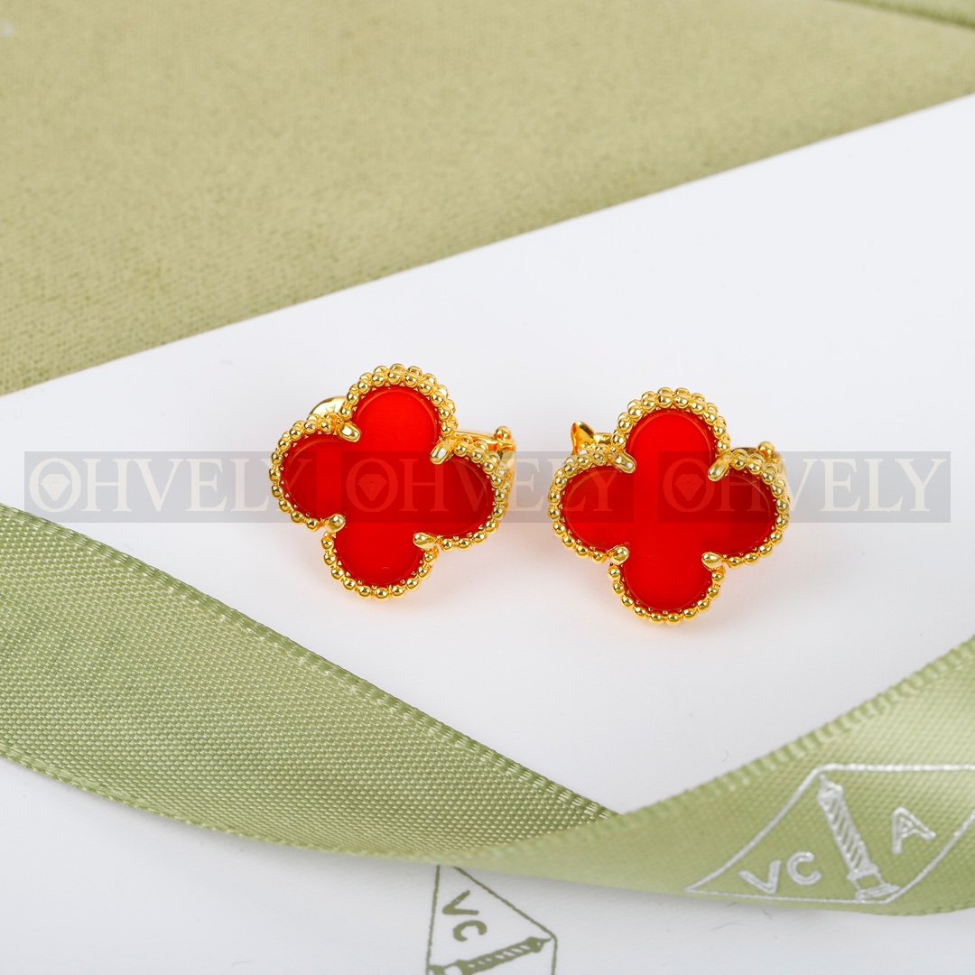 반클리프 아펠 Van Cleef & Arpels 빈티지 알함브라 이어링 (금장) 상품 썸네일
