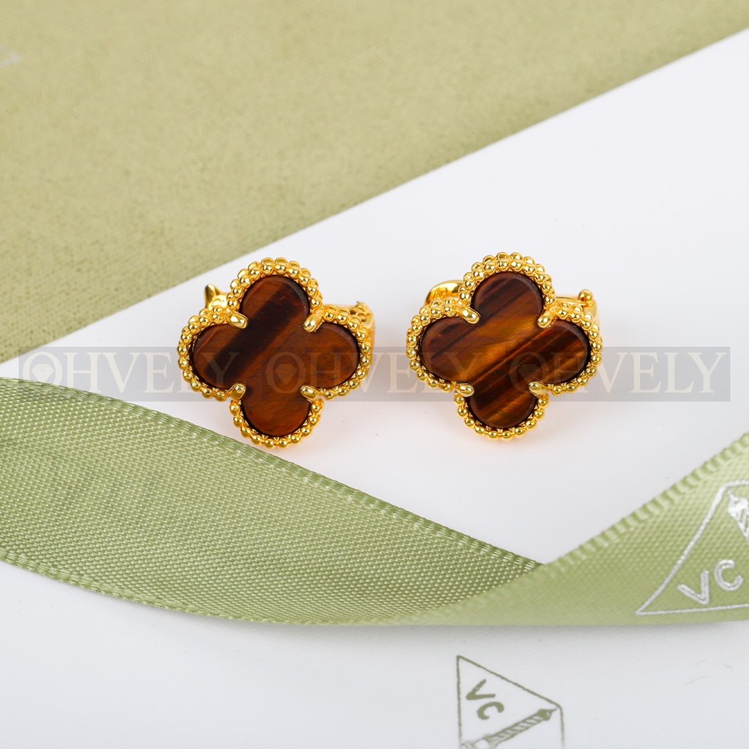 반클리프 아펠 Van Cleef & Arpels 빈티지 알함브라 이어링 (금장) 상품 썸네일