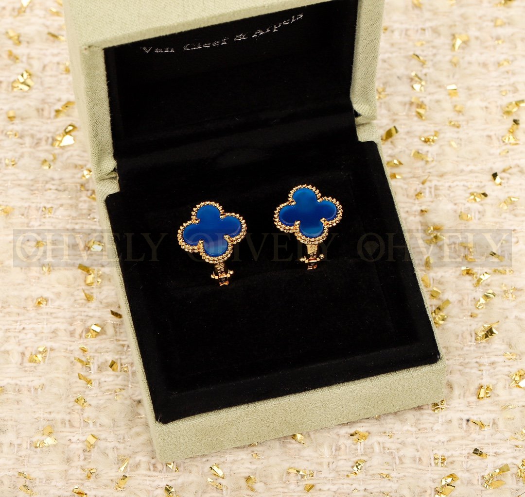 반클리프 아펠 Van Cleef & Arpels 스위트 알함브라 이어링 아게이트 상품 썸네일