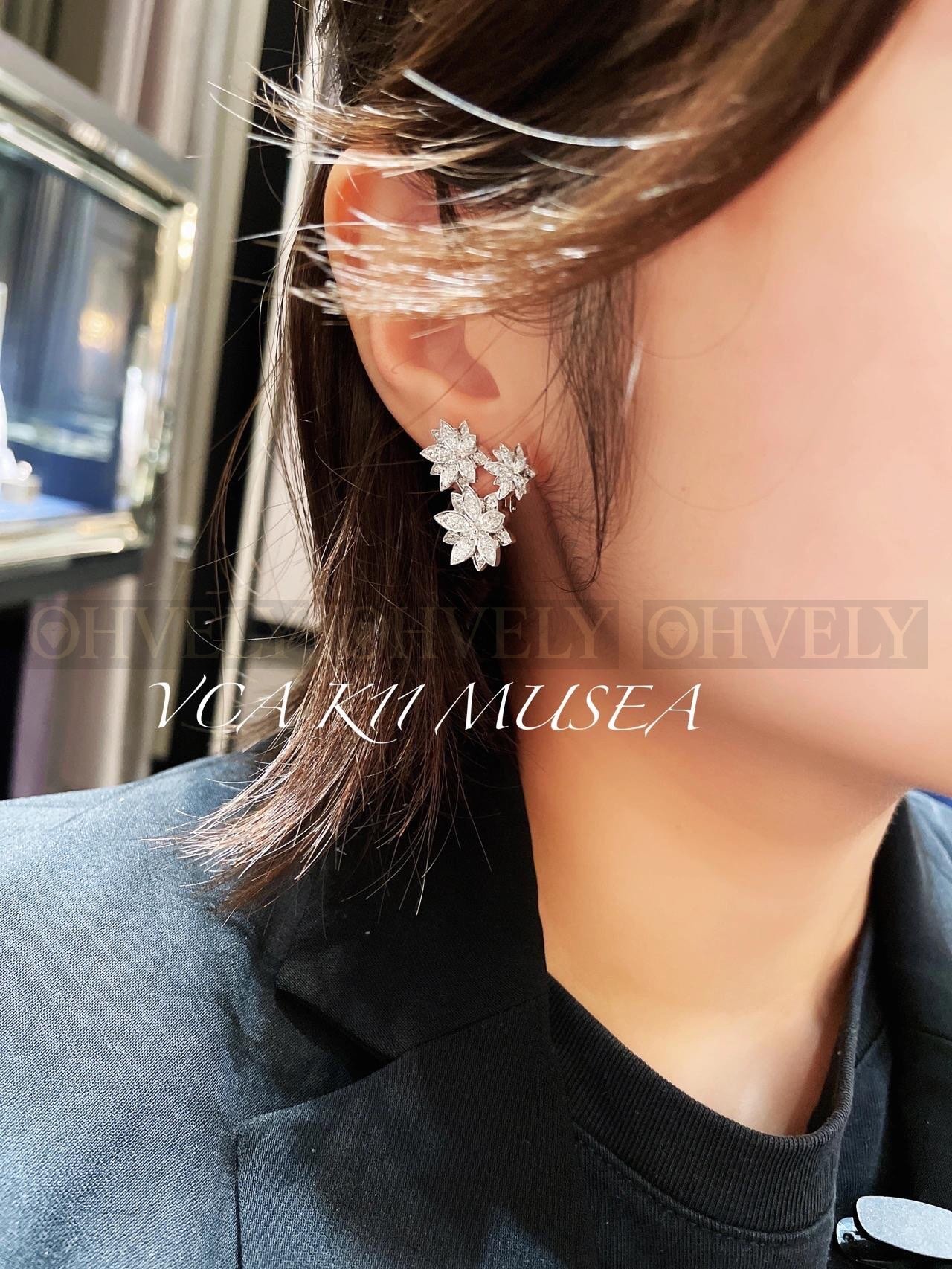 반클리프 아펠 Van Cleef & Arpels 로터스(Lotus) 이어링 상품 썸네일