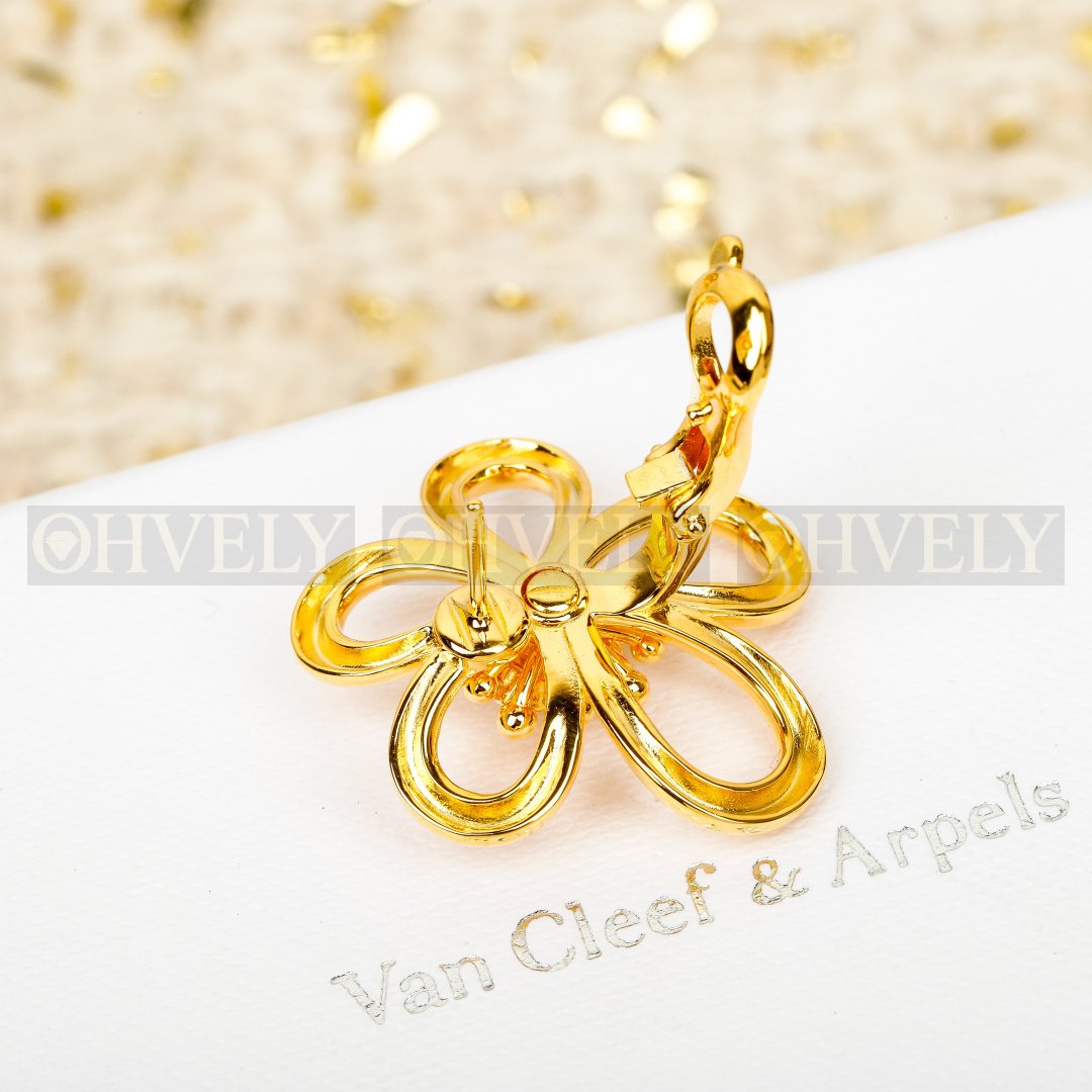반클리프 아펠 Van Cleef & Arpels 플라워레이스 이어링 ( 금판 ) 상품 썸네일