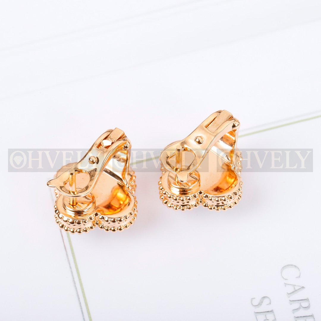 반클리프 아펠 Van Cleef & Arpels 빈티지 알함브라 이어링 (센터 다이아몬드 모델) 상품 썸네일