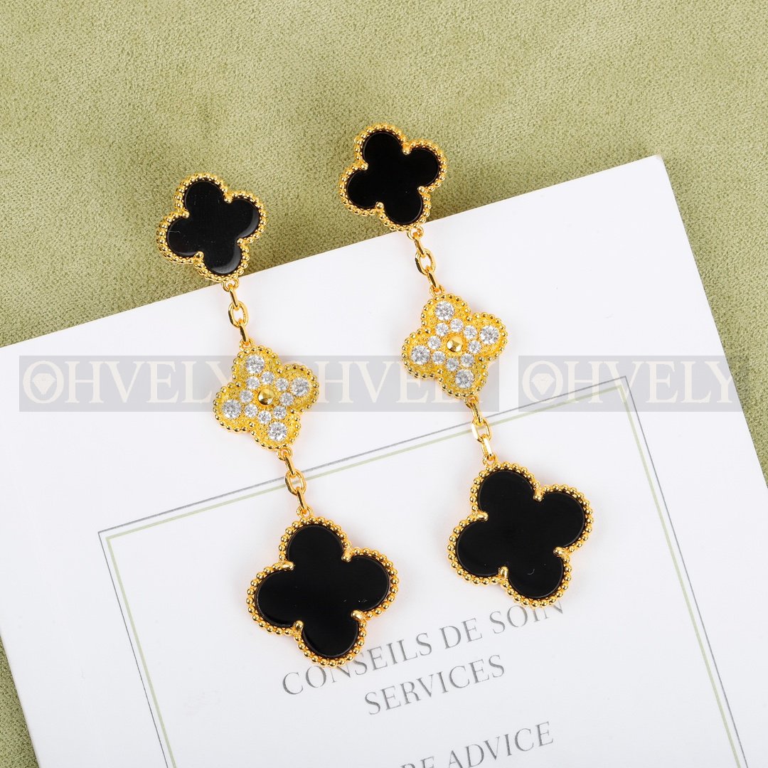 반클리프 아펠 Van Cleef & Arpels 매직 알함브라 이어링 ( 화이트, 레드, 블랙 ) 상품 썸네일