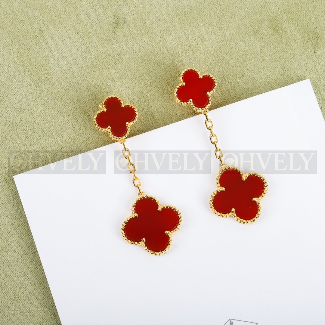 반클리프 아펠 Van Cleef & Arpels 매직 알함브라 이어링 ( 화이트, 레드, 브라운레드, 블랙 ) 상품 썸네일