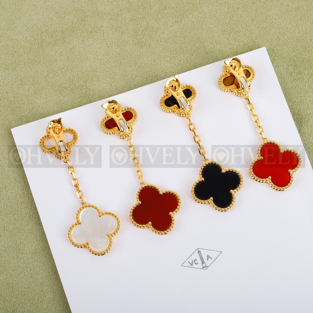 반클리프 아펠 Van Cleef & Arpels 매직 알함브라 이어링 ( 화이트, 레드, 브라운레드, 블랙 ) 상품 썸네일