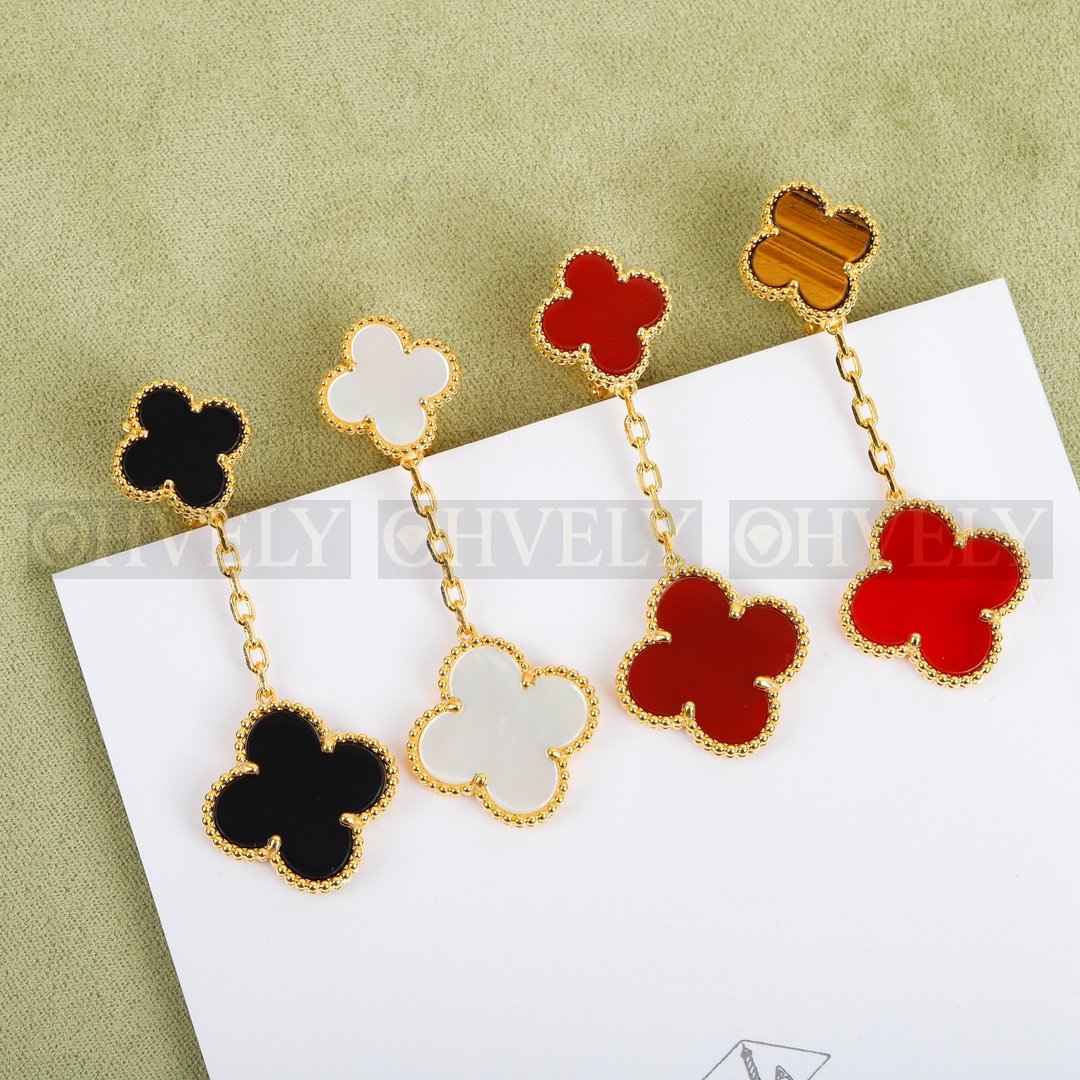 반클리프 아펠 Van Cleef & Arpels 매직 알함브라 이어링 ( 화이트, 레드, 브라운레드, 블랙 ) 상품 썸네일