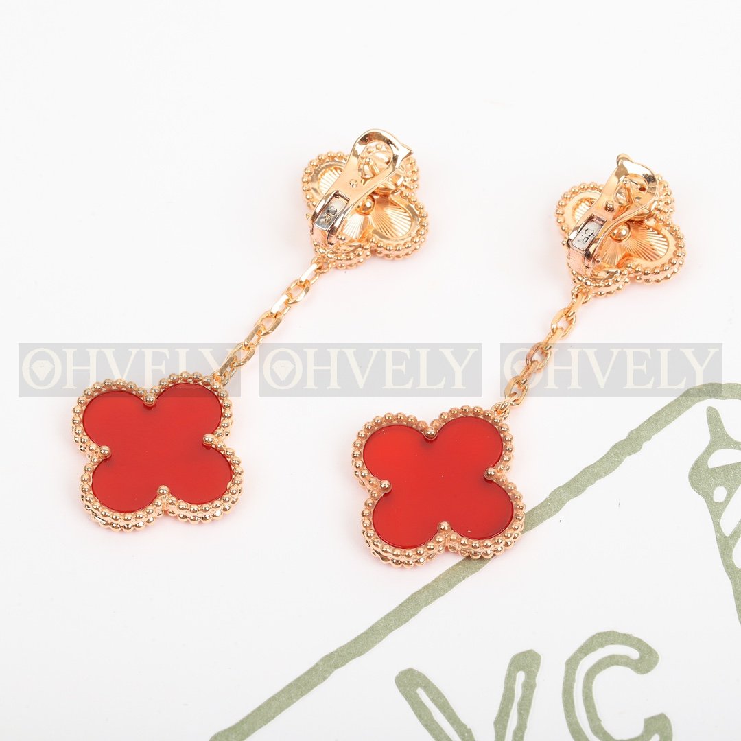 반클리프 아펠 Van Cleef & Arpels 매직 알함브라 이어링 기요셰 & 커넬리언 상품 썸네일