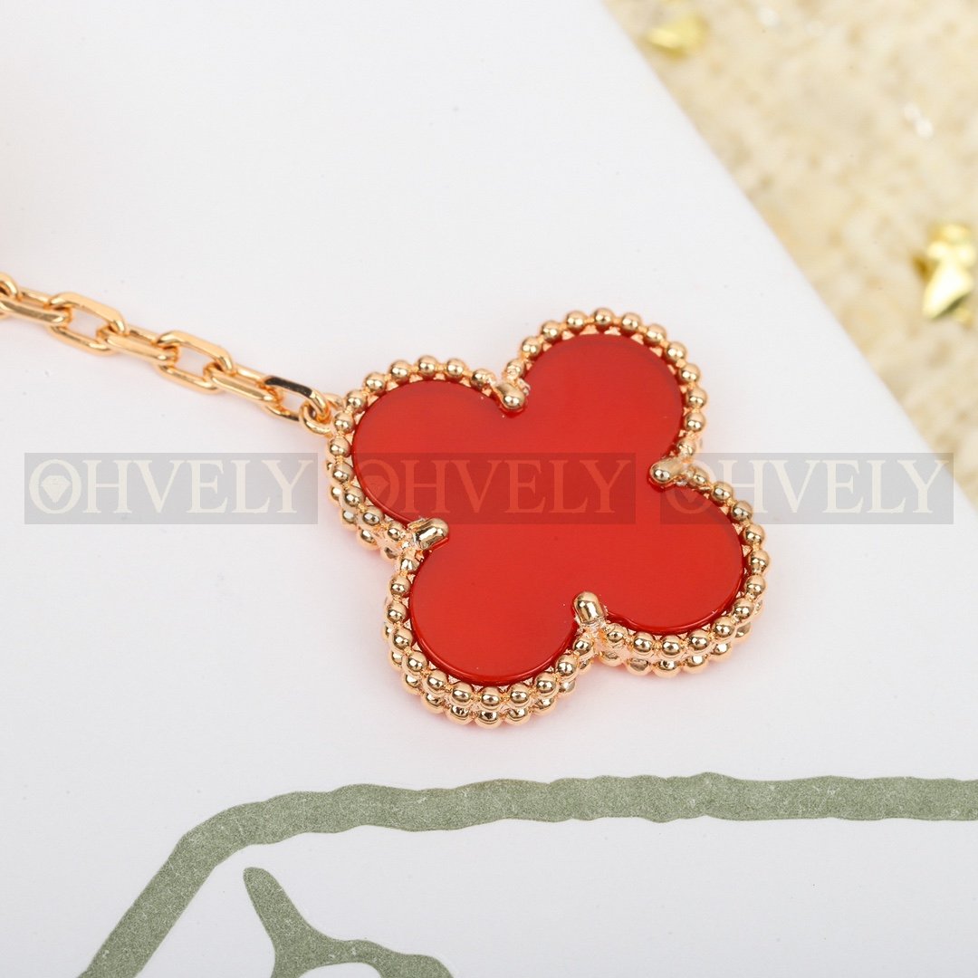 반클리프 아펠 Van Cleef & Arpels 매직 알함브라 이어링 기요셰 & 커넬리언 상품 썸네일
