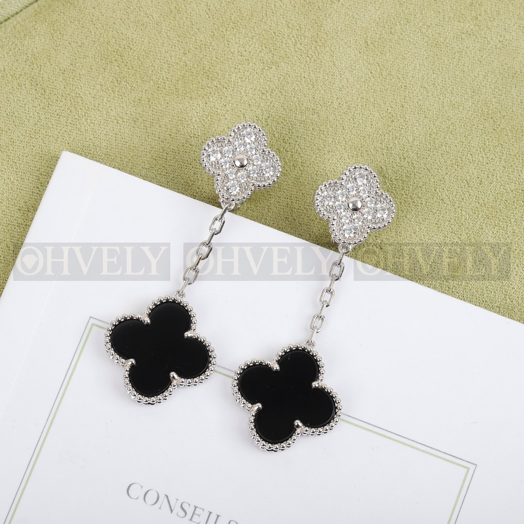 반클리프 아펠 Van Cleef & Arpels 매직 알함브라 이어링 ( 블랙 실버, 자개 골드 ) 상품 썸네일