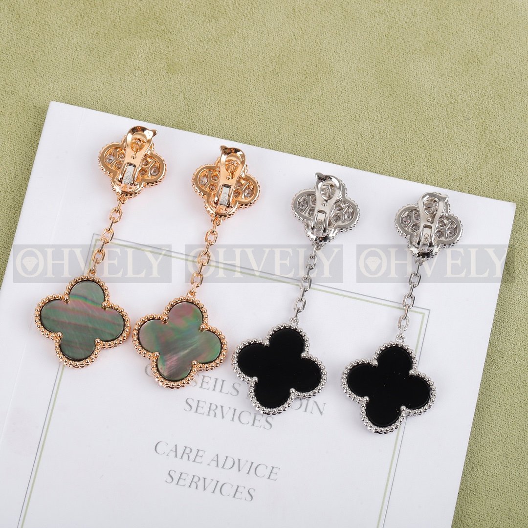 반클리프 아펠 Van Cleef & Arpels 매직 알함브라 이어링 ( 블랙 실버, 자개 골드 ) 상품 썸네일