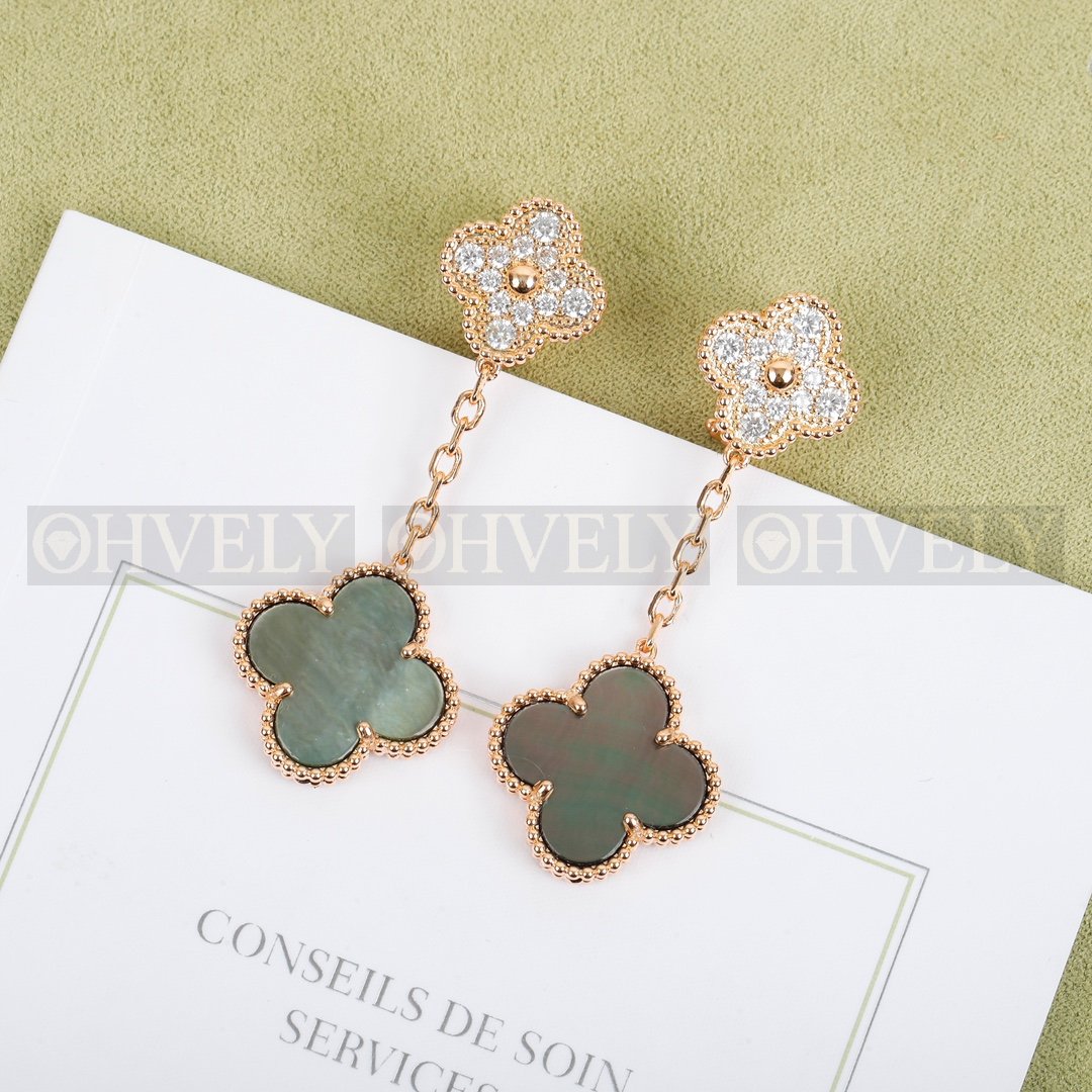 반클리프 아펠 Van Cleef & Arpels 매직 알함브라 이어링 ( 블랙 실버, 자개 골드 ) 상품 썸네일