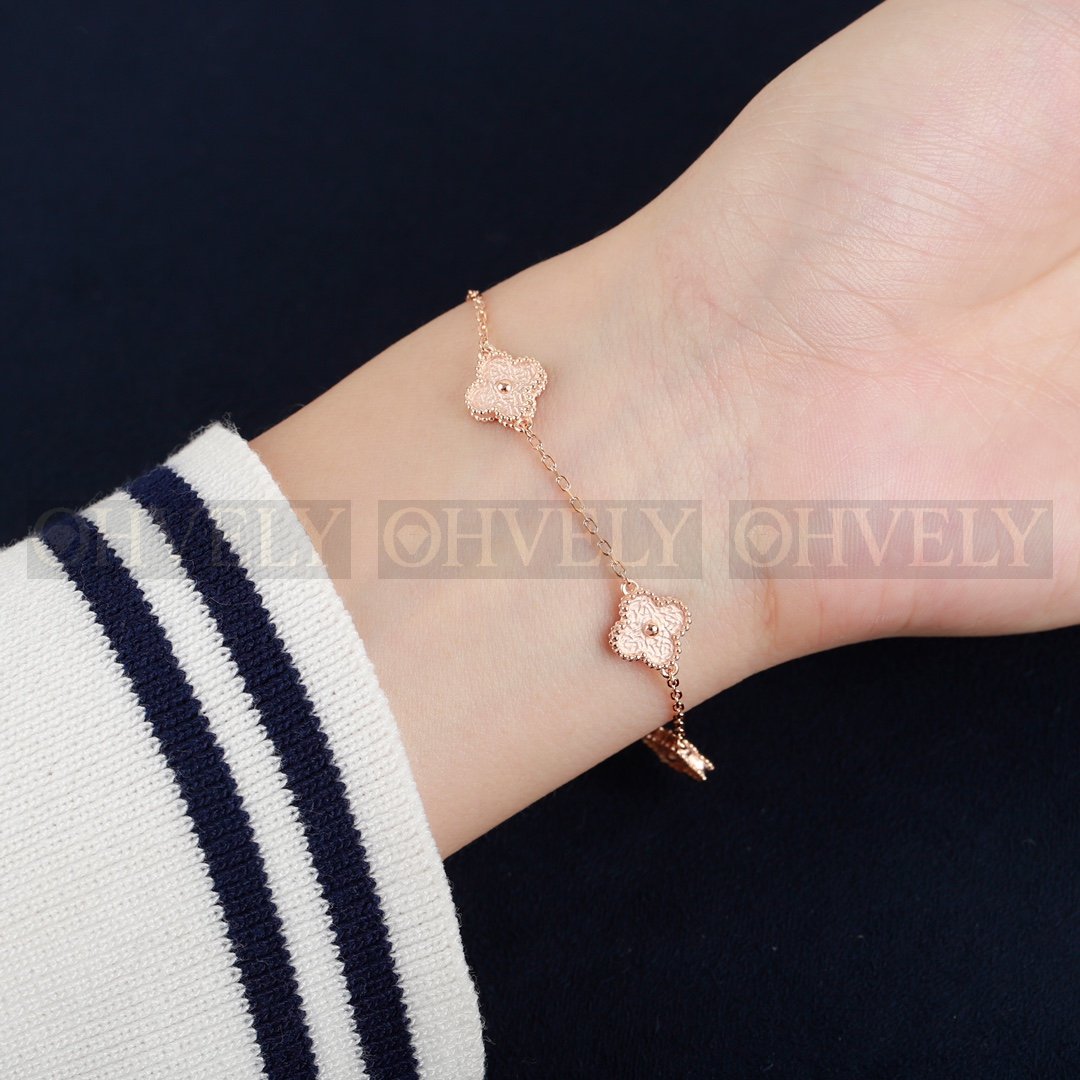 반클리프 아펠 Van Cleef & Arpels 빈티지 알함브라 브레이슬릿 ( 로즈골드 ) 상품 썸네일